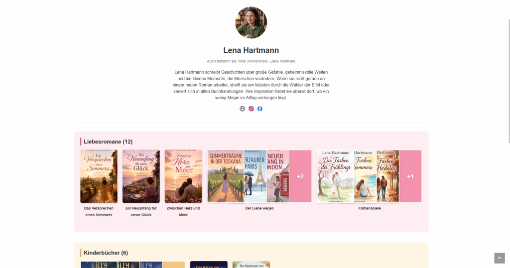 Screenshot Autorenseite 1
